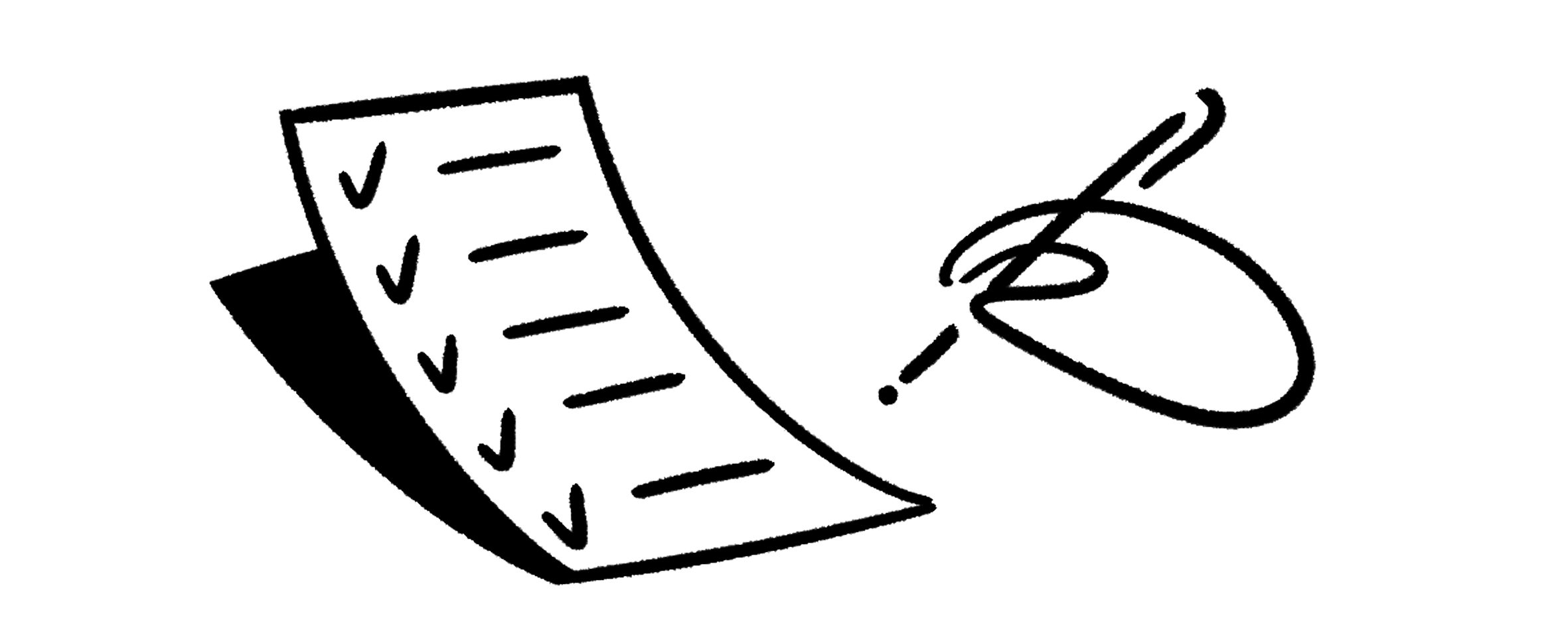 Ilustración de un formulario de inscripción que está siendo completando