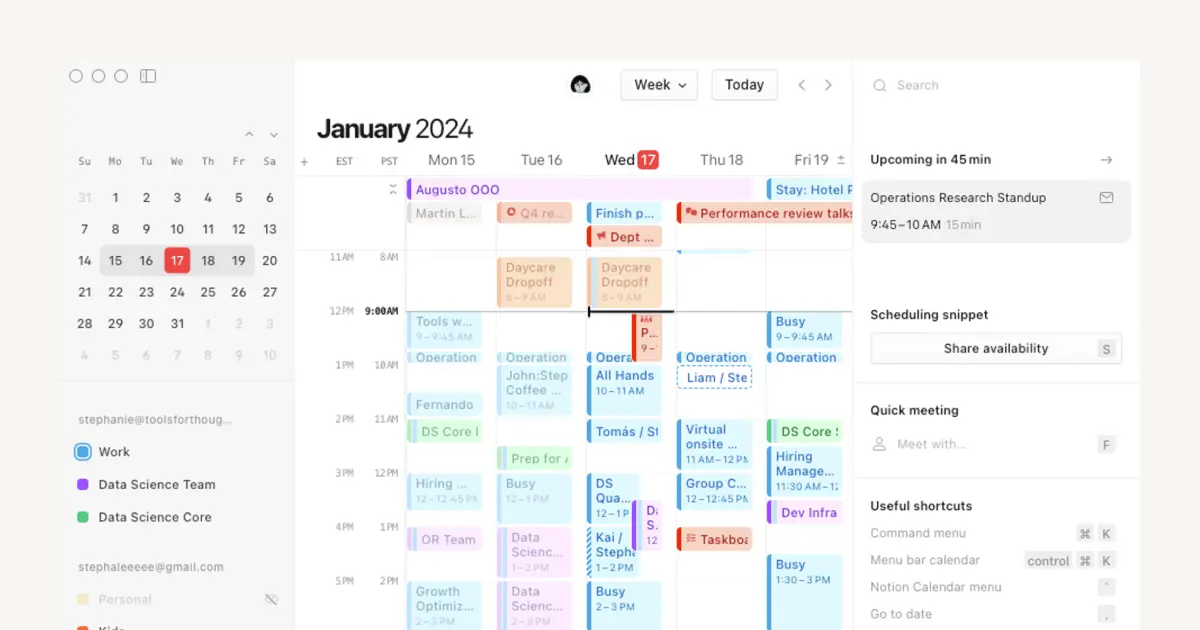 Cómo usar Notion Calendar