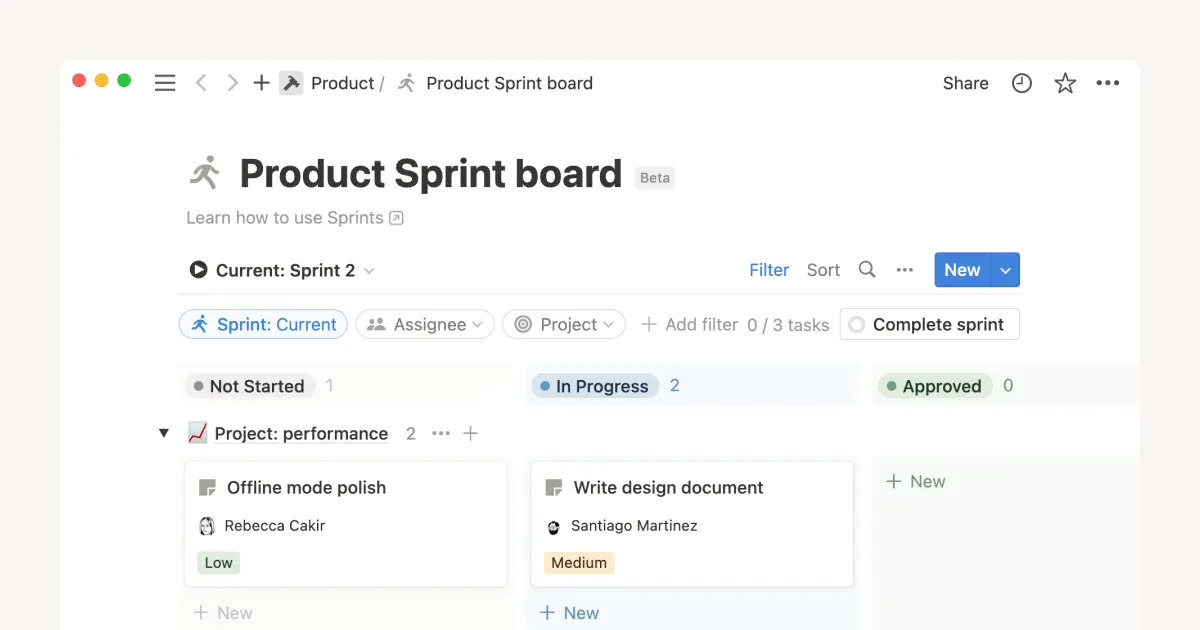 Wie Entwicklungs- und Produktteams Notion für die Sprintplanung nutzen