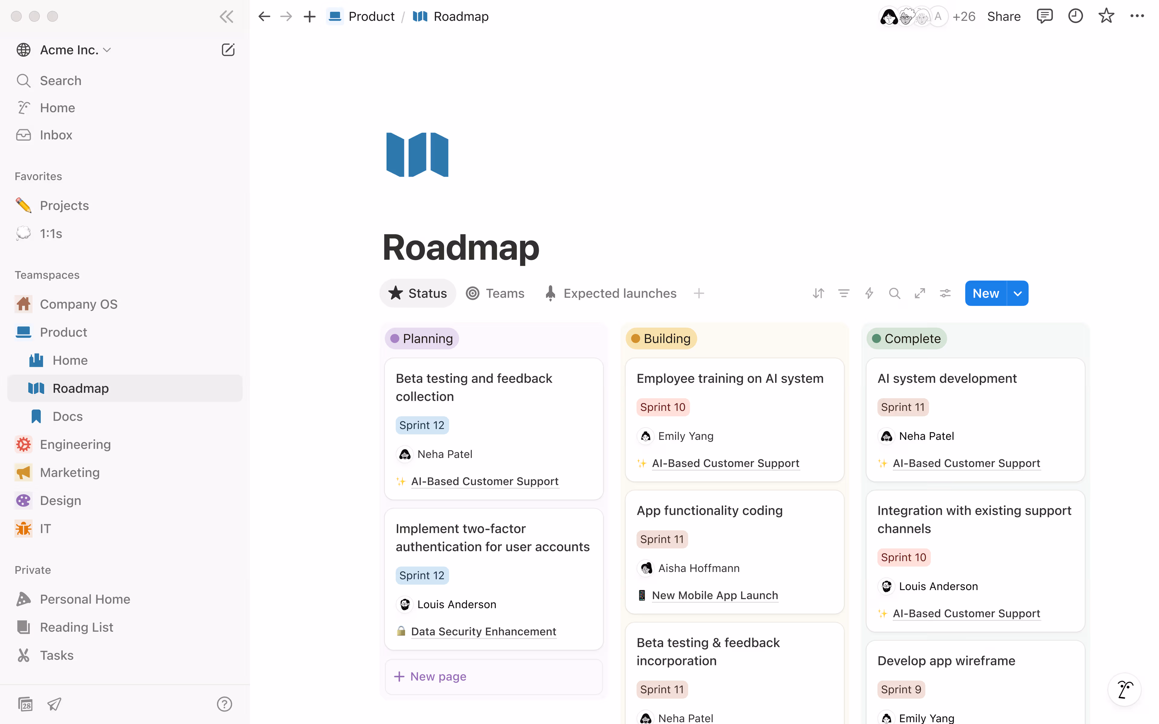Wiki của công ty Acme Inc