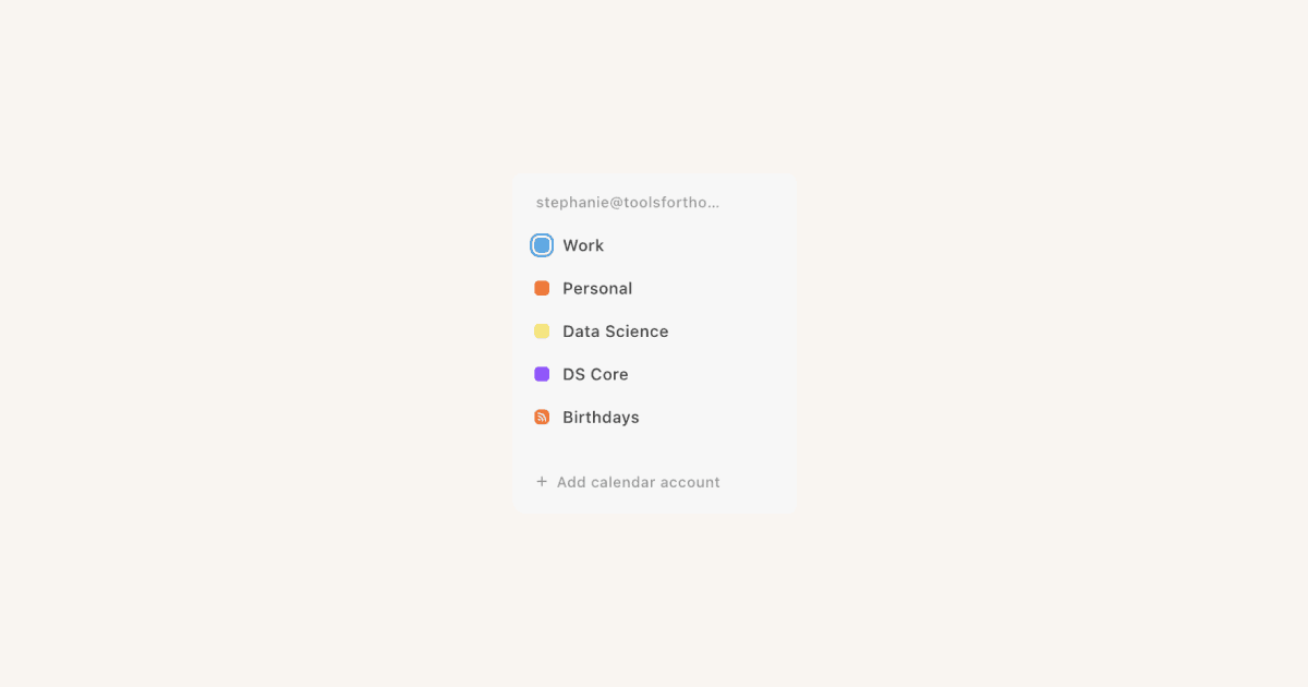 HC: Manage your calendars and events