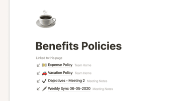 Creating links & backlinks