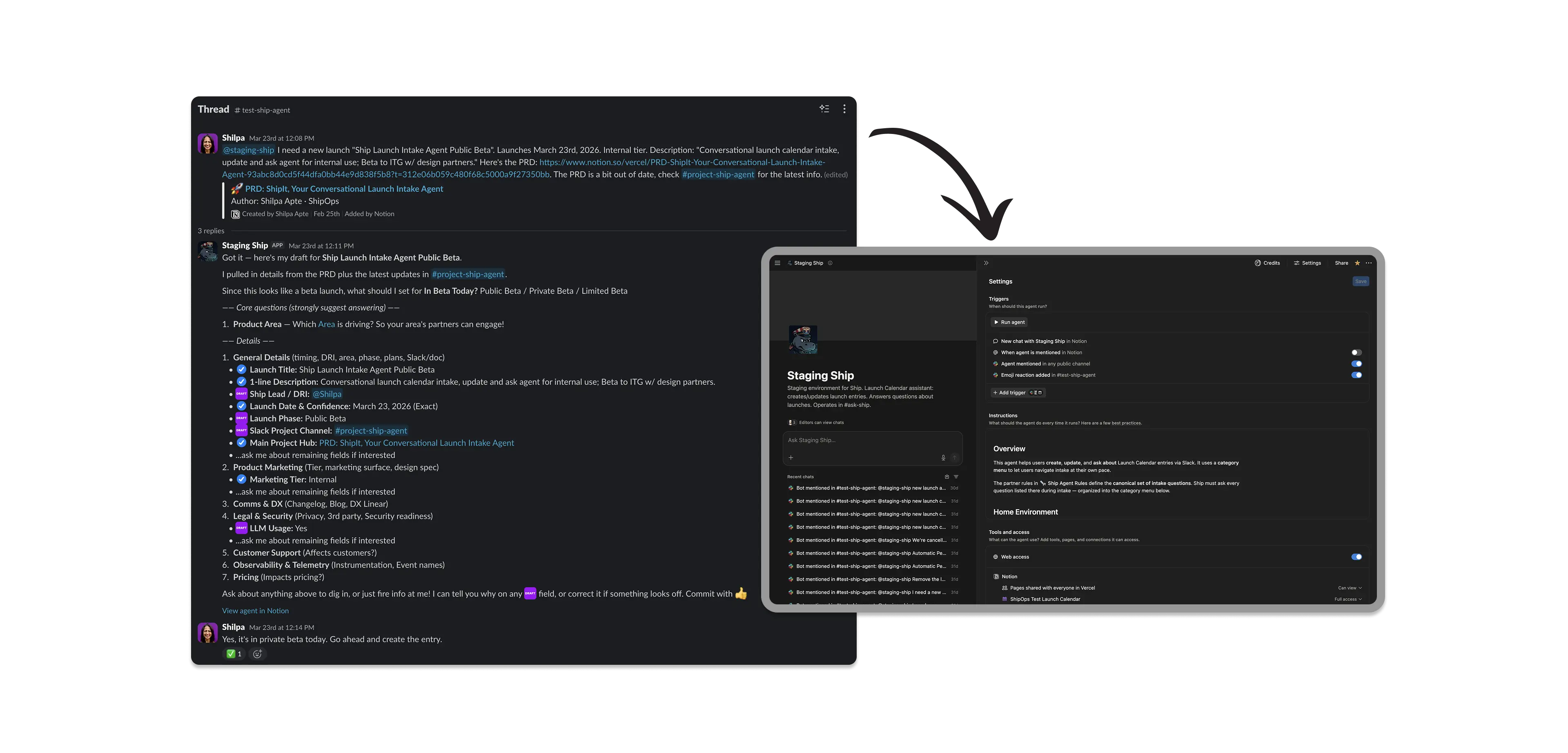 Vercel Ship Agent Slack