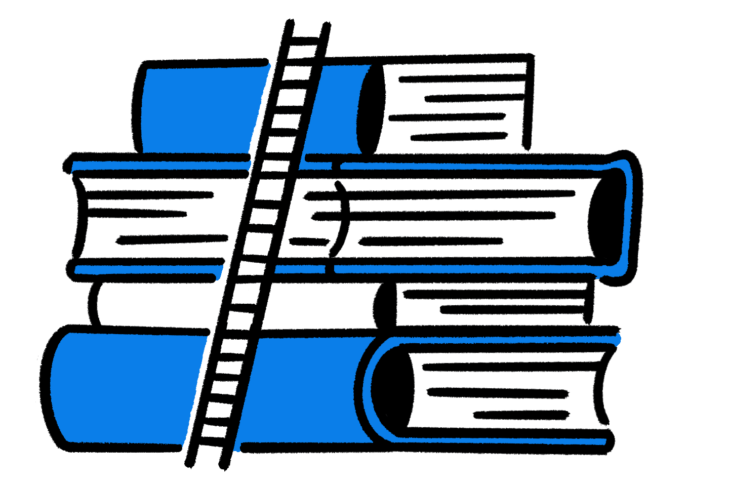 spot_metaphor_truth_book-ladder_blue