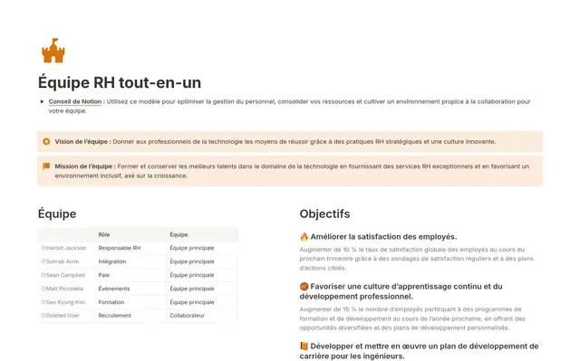 Équipe RH tout-en-un