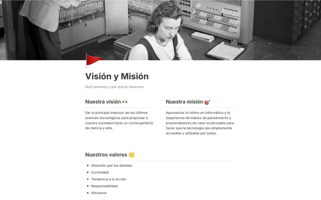 Visión y misión