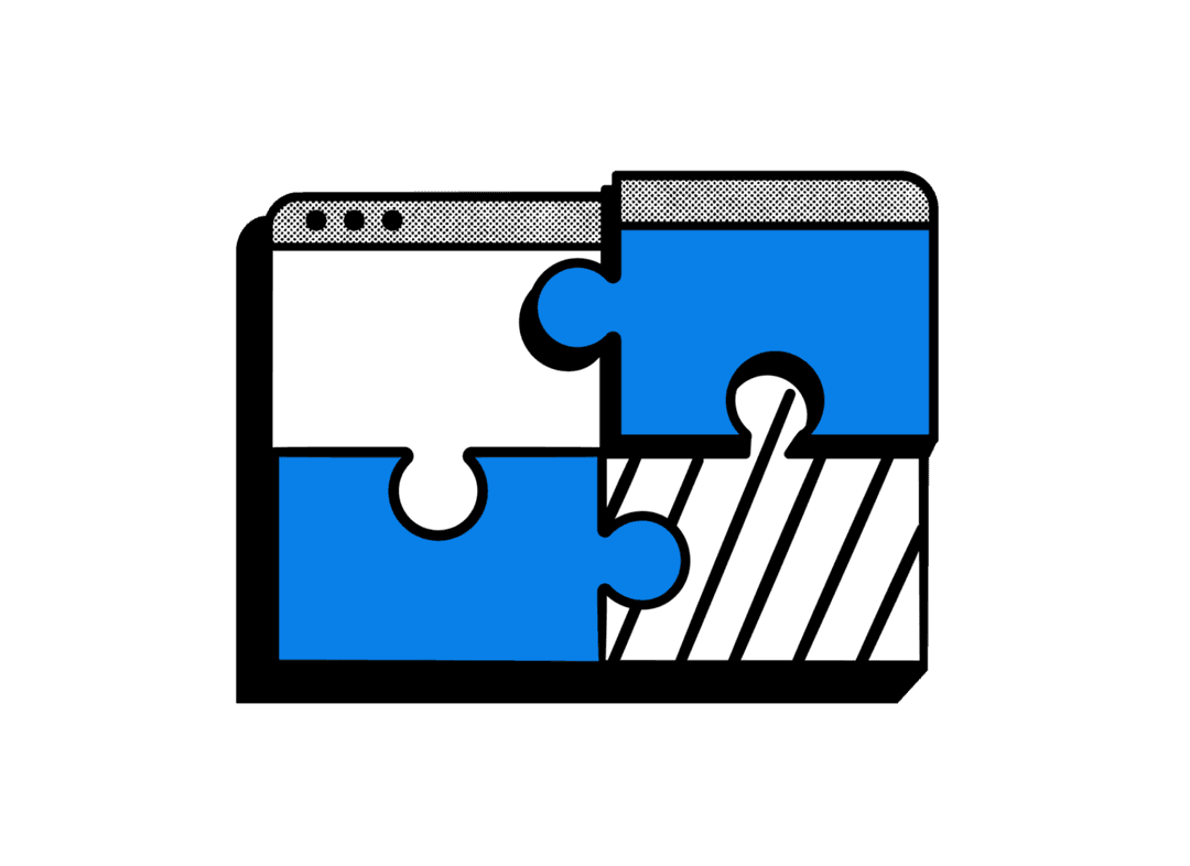 Template editorial illustration